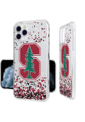 Stanford Cardinal iPhone 11 Pro Clear Glitter Phone Cover