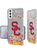 USC Trojans Galaxy S21 Plus Clear Glitter Phone Cover