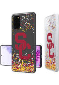 USC Trojans Galaxy S20 Plus Clear Glitter Phone Cover