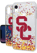 USC Trojans iPhone XR Clear Glitter Phone Cover