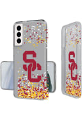 USC Trojans Galaxy S21 Clear Glitter Phone Cover
