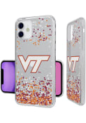 Virginia Tech Hokies iPhone 11 Clear Glitter Phone Cover