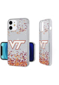 Virginia Tech Hokies iPhone 12 Mini Clear Glitter Phone Cover