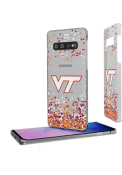 Virginia Tech Hokies Galaxy S10 Clear Slim Glitter Phone Cover