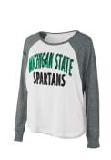 Michigan State Spartans Womens Triple A White T-Shirt