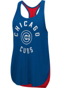 Chicago Cubs Womens Equalizer Tank Top - Blue