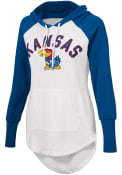 Kansas Jayhawks Womens All Division Hooded Sweatshirt - White
