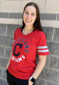 Cleveland Indians Womens Triple T-Shirt - Red