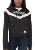 Pittsburgh Steelers Womens Perfect Game Full Zip Jacket - Black