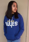 St Louis Blues Womens Pre-Game Hooded Sweatshirt - Blue