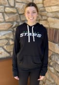 Dallas Stars Womens Pre-Game Hooded Sweatshirt - Black