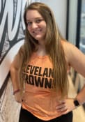 Cleveland Browns Womens Playoff Tank Top - Orange