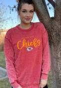 Kansas City Chiefs Womens Gertrude Vintage Crew Sweatshirt - Red