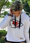 Kansas City Chiefs Womens DKNY Sport Maddie Crop Hooded Sweatshirt - White