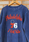 Philadelphia 76ers Womens Julie Comfy Cord Crew Sweatshirt - Blue