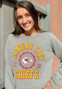 Kansas City Chiefs Womens Knobi Crew Sweatshirt - Grey