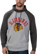 Chicago Blackhawks Starter Homerun Pullover Hood Fashion Hood - Grey