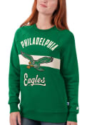 Philadelphia Eagles Womens Dual Threat Crew Sweatshirt - Kelly Green