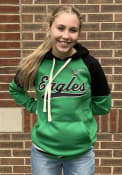Philadelphia Eagles Womens Crossbar Hooded Sweatshirt - Kelly Green