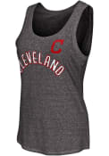 Cleveland Indians Womens Playoff Tank Top - Navy Blue