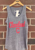 Cleveland Indians Womens Playoff Tank Top - Navy Blue