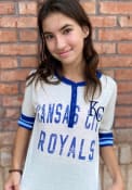 Kansas City Royals Womens Henley T-Shirt - White