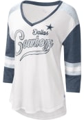 Dallas Cowboys Womens Base Runner T-Shirt - White
