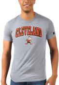 Cleveland Browns Starter Arch Name Fashion T Shirt - Grey