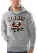 Cleveland Browns Starter Established Hooded Sweatshirt - Grey
