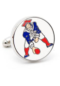 New England Patriots Silver Plated Cufflinks - Silver