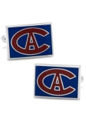 Montreal Canadiens Silver Plated Cufflinks - Silver