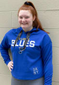 St Louis Blues Womens DKNY Sport Maddie Crop Hooded Sweatshirt - Blue