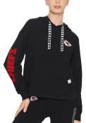 Kansas City Chiefs Womens DKNY Sport Staci Hooded Sweatshirt - Black