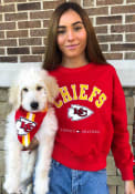 Kansas City Chiefs Womens Tommy Hilfiger Crewneck Crew Sweatshirt - Red