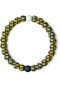 Michigan Wolverines Repeat Logo Bracelet - Blue