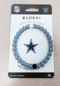 Dallas Cowboys Repeat Logo Lokai Gameday Bracelet - White