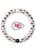 Kansas City Chiefs Repeat Logo Bracelet - White