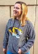 Missouri Tigers Womens Slub Hood Hooded Sweatshirt - Charcoal
