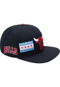 Chicago Bulls Pro Standard Double Front Snapback - Black