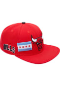 Chicago Bulls Pro Standard Double Front Snapback - Red