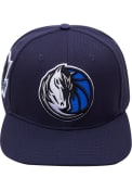 Dallas Mavericks Pro Standard Logo Snapback - Navy Blue