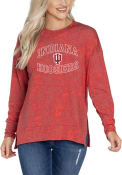 Indiana Hoosiers Womens Brandy Tie Dye T-Shirt - Red