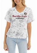 Florida State Seminoles Womens Flutter T-Shirt - White