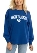 Kentucky Wildcats Womens Yoke Crew Sweatshirt - Blue