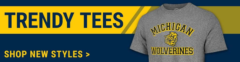 Michigan Wolverines Quarter Zip T-shirt  Tailgate Clothing  Game Day  Custom Tee  College Clothes  University Apparel